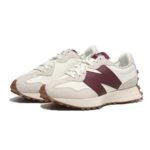 New balance 327 - Moonbeam with classic burgundy - Image 3