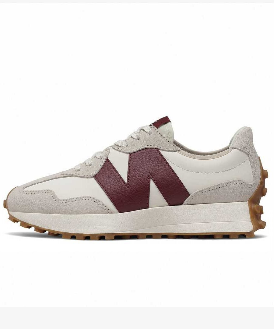 New balance 327 - Moonbeam with classic burgundy