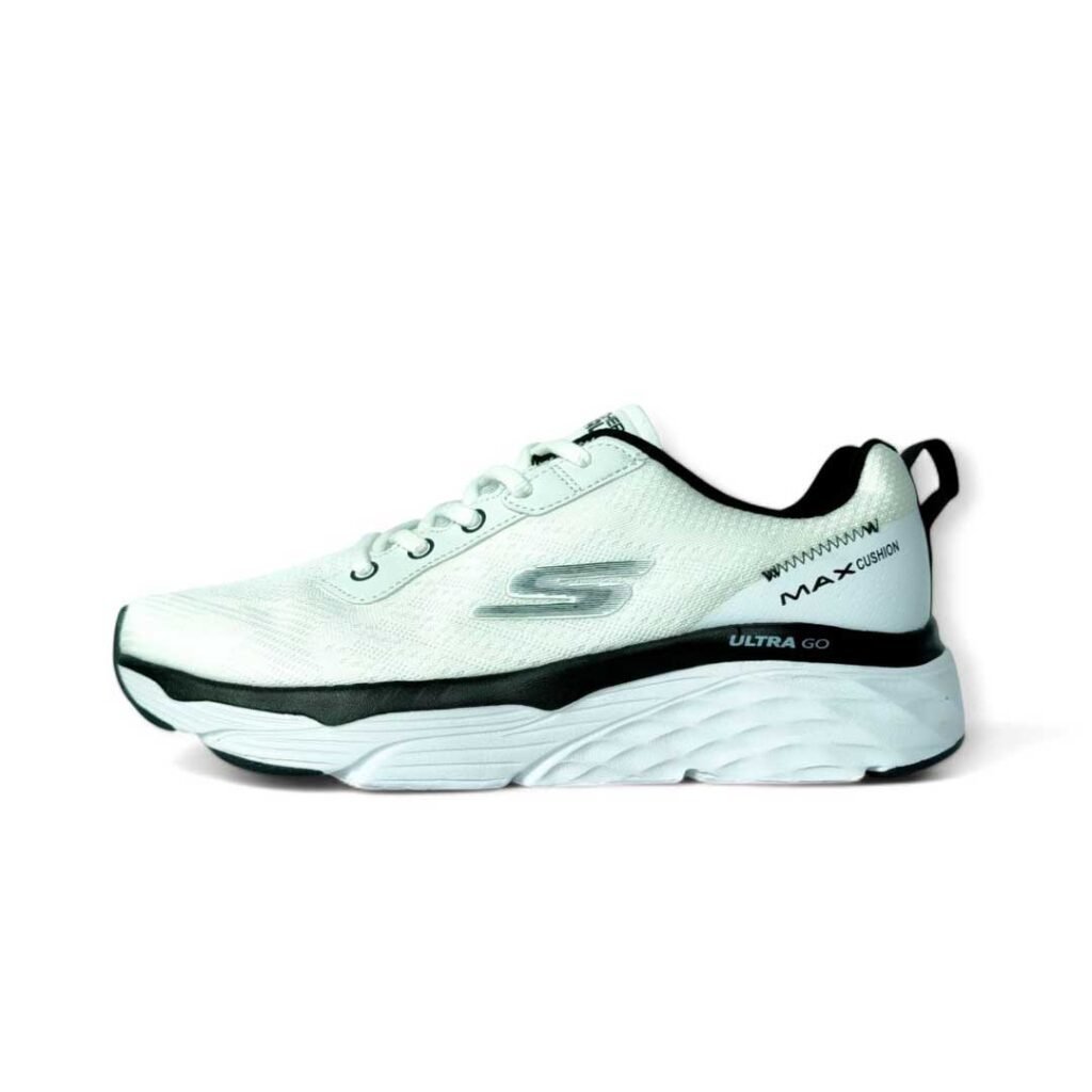 skechers max cushioning - white