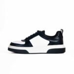 hugo boss leather lace-up trainers / w&b