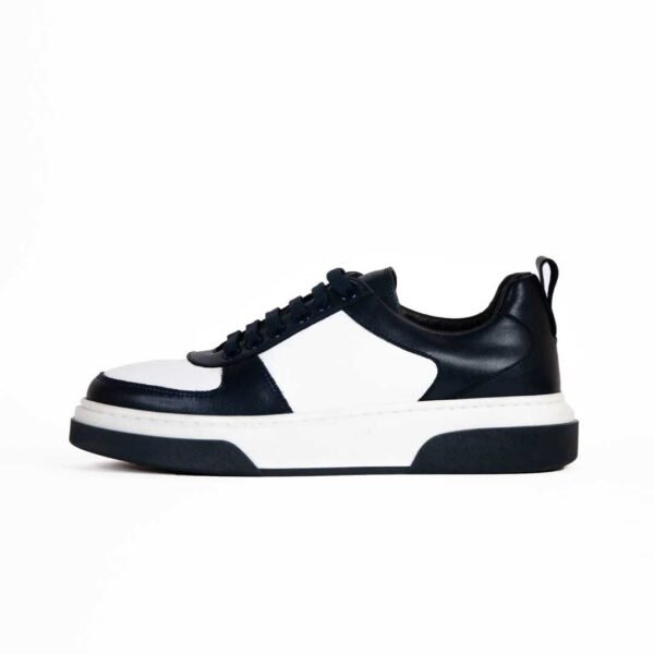 hugo boss leather lace-up trainers / w&b