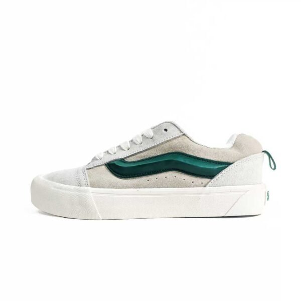 vans knu skool - beige / verde
