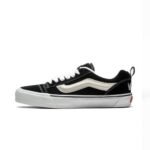 vans knu skool black white