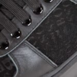 hugo boss leather lace-up trainers - black - Image 4