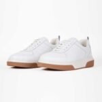 hugo boss leather lace-up trainers / white - Image 2