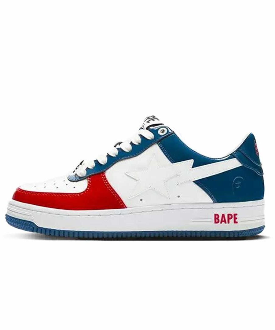 A BATHING APE Bape Sta 'White Red Blue'