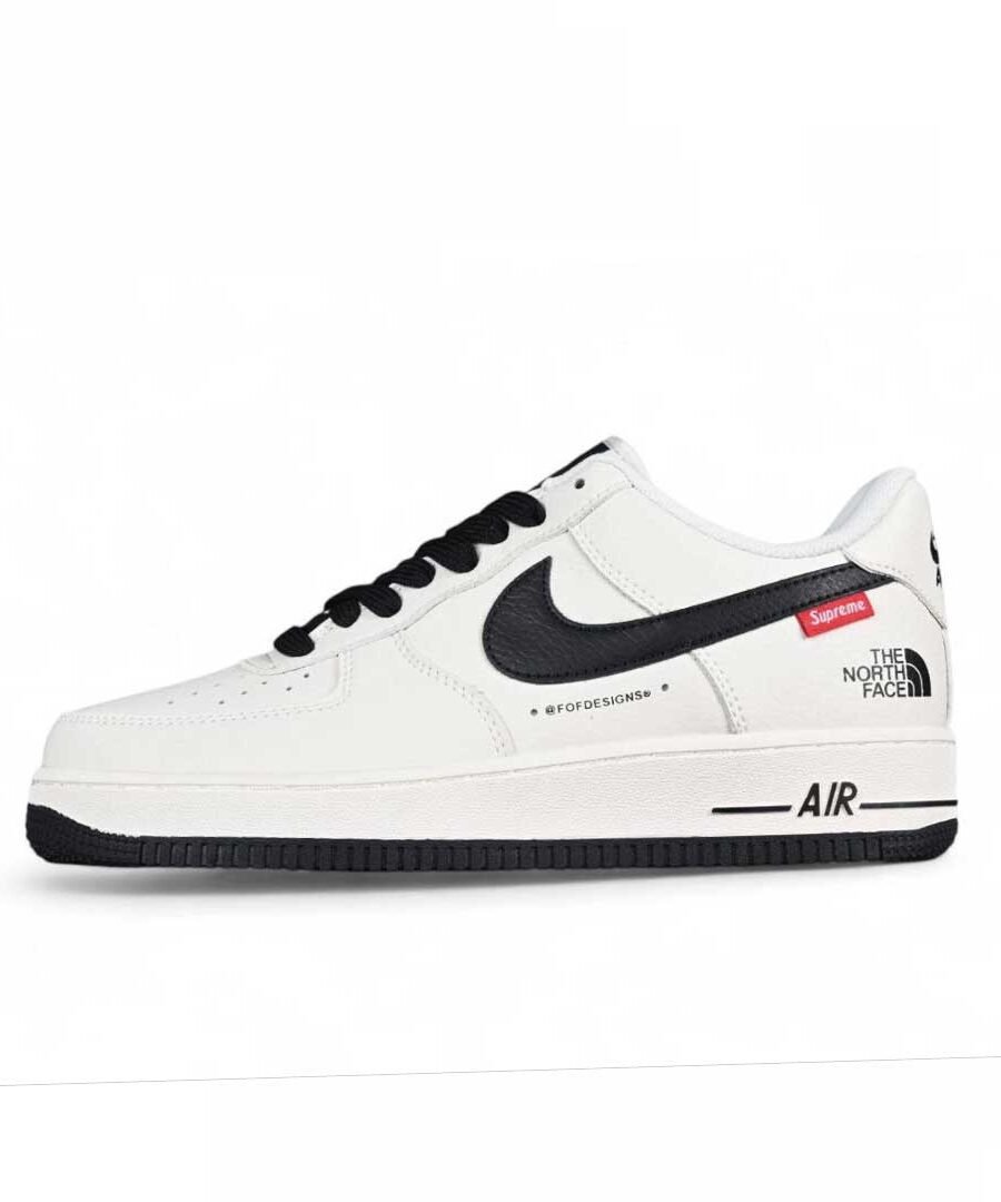 North Face Supreme Air Force 1 - white / Black