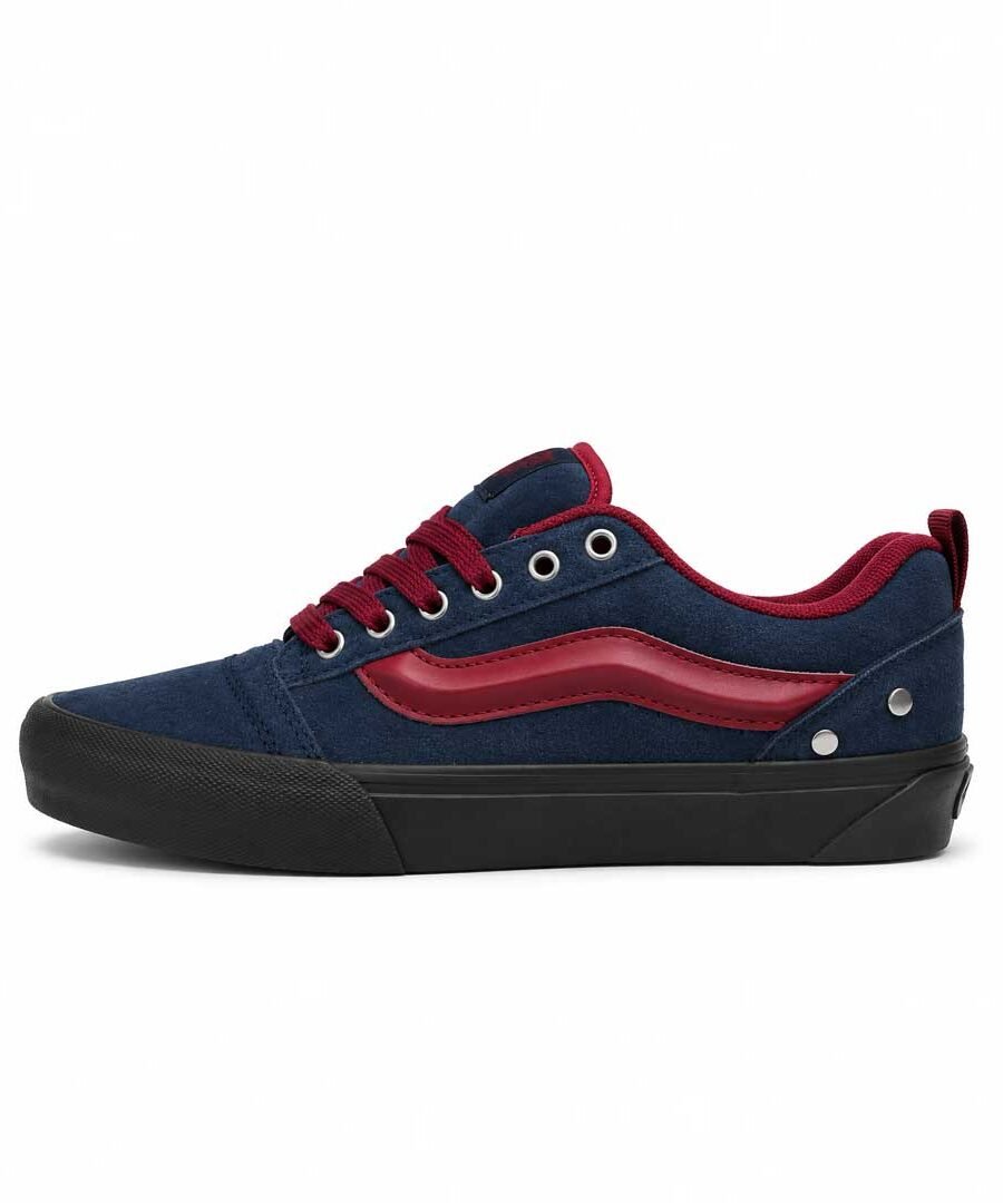 vans knu skool black – NAVY  RED